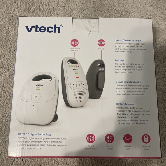 vtech digital audio monitor dm112-2 With Two Parental Units - Picture 2 of 6